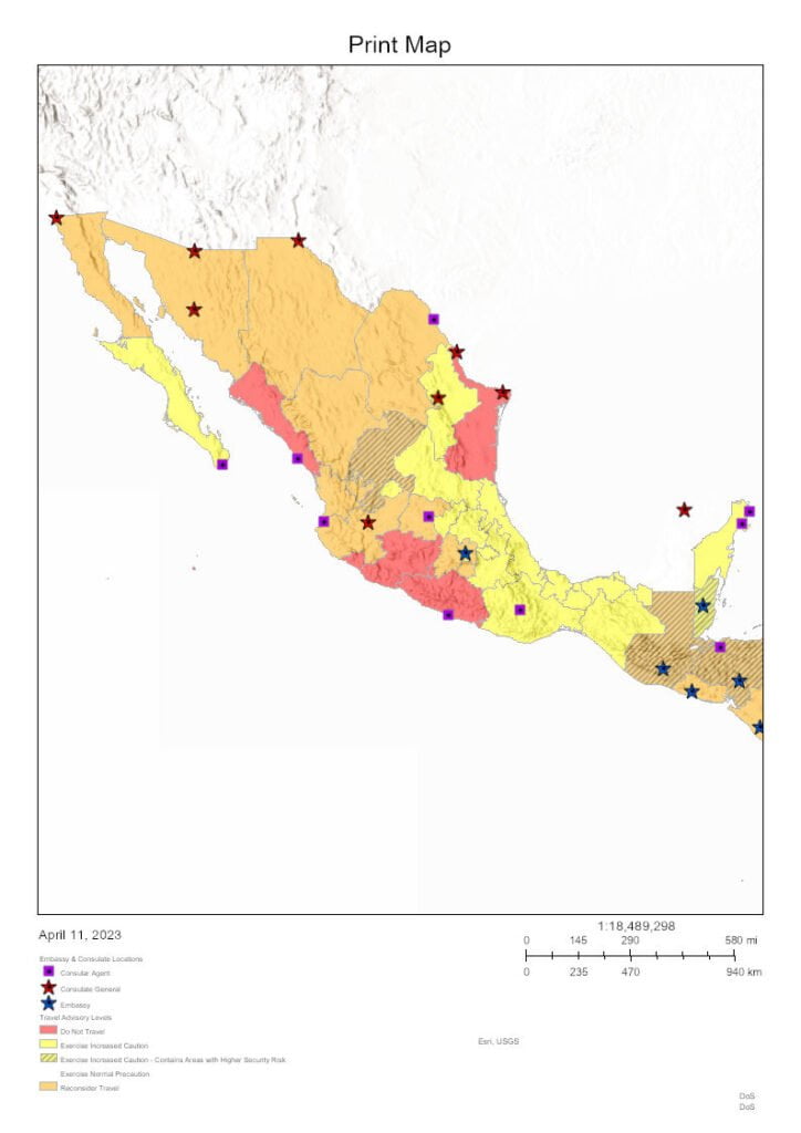 monterrey mexico travel advisory 2023