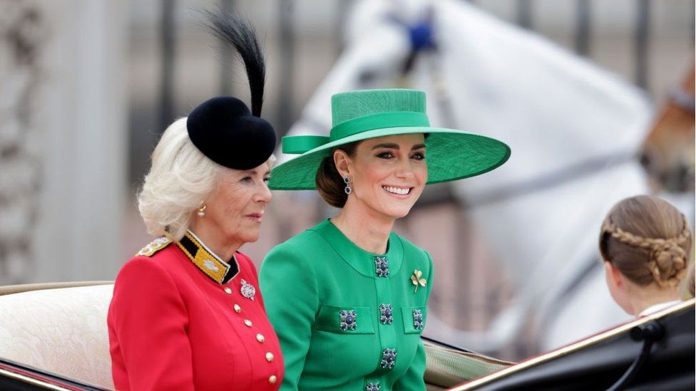 Kate Middleton Rides in Carriage for Trooping the Colour