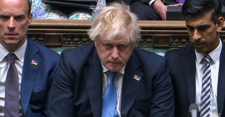 Boris Johnson in Parliament