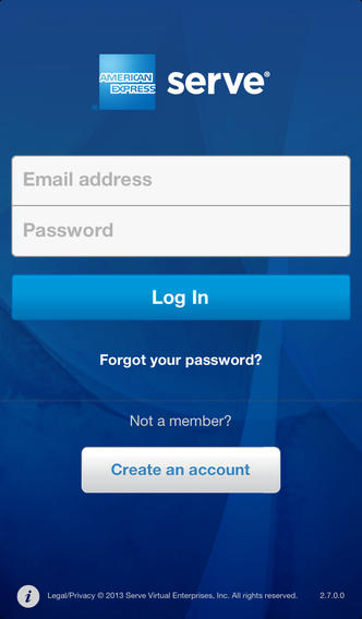 American Express Serve app