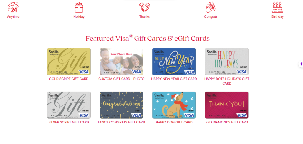 buy vanilla gift card online