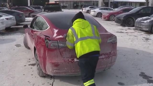 Abandoned Tesla in Chicago