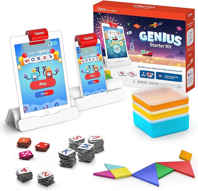 Osmo - Genius Starter Kit for iPad & iPhone - Educational Learning Games electronic toys help a child's development